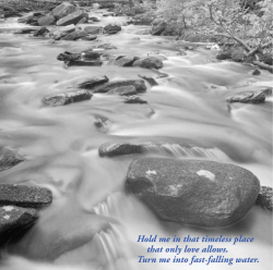 Hold me in that timeless place that only love allows. Turn me into