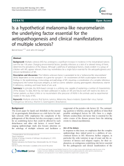 Is a hypothetical melanoma-like neuromelanin the underlying factor