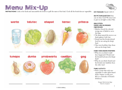 Menu Mix-Up