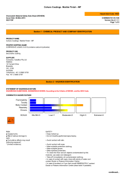 MSDS - Casafico