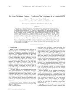 The Mean-Meridional Transport Circulation of the Troposphere in an