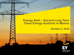 Second Long Term Clean Energy Auctions in Mexico 2016