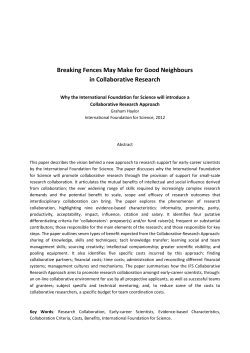 Breaking Fences May Make for Good Neighbours in
