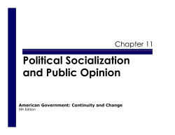 Political Socialization and Public Opinion