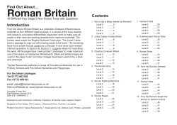Roman Britain - Topical Resources