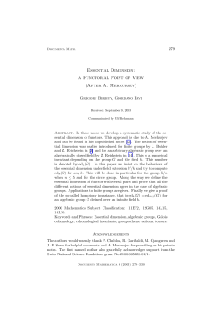 Essential Dimension: a Functorial Point of View (After A. Merkurjev)