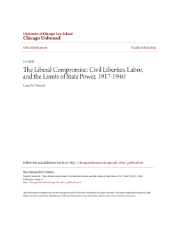 The Liberal Compromise: Civil Liberties, Labor, and the Limits of