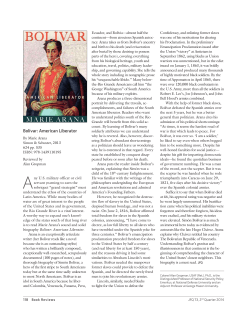 Bol&iacute;var: American Liberator - NDU Press