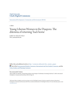 Young Liberian Women in the Diaspora