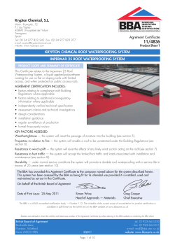 Krypton Chemical, S.L. KRYPTON CHEMICAL ROOF