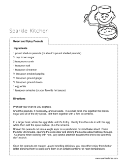 Sweet and Spicy Peanuts Ingredients 1 pound shell-on