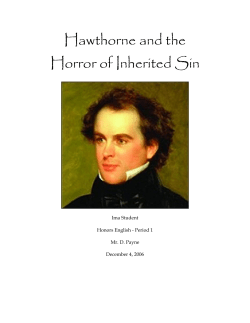 Hawthorne and the Horror of Inherited Sin