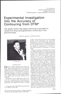 Experimental Investigation into the Accuracy of Contouring