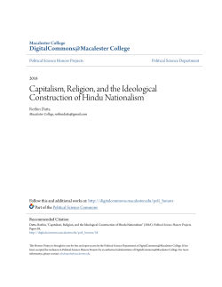 Capitalism, Religion, and the Ideological Construction of Hindu