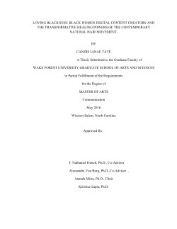 loving blackness: black women digital content creators and the