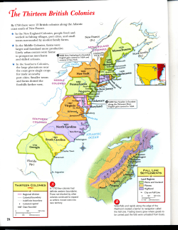 Thirteen British Colonies