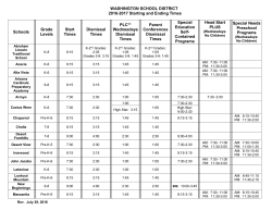Starting and Ending Times for schools 16-17 rev