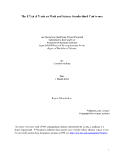 The Effect of Music on Math and Science Standardized Test Scores