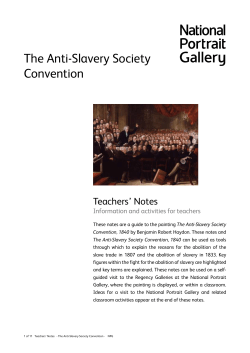 The Anti-Slavery Society Convention