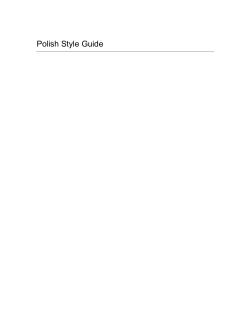Polish Style Guide