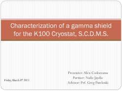 Characterization of a gamma shield