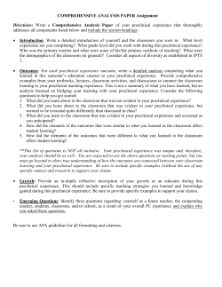 COMPREHENSIVE ANALYSIS PAPER Assignment Directions: Write