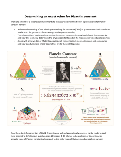 Determining an exact value for Planck`s constant