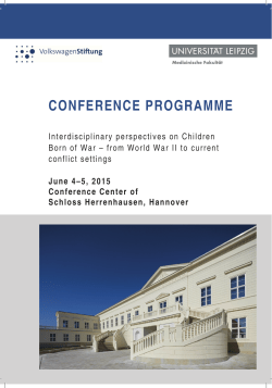 conference programme