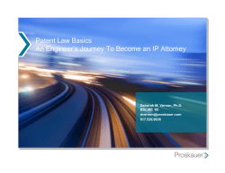 Patent Law Basics An Engineer`s Journey To Become an IP Attorney