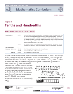 Tenths and Hundredths