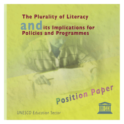 The Plurality of literacy and its implications for policies