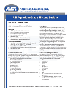 ASI Aquarium Grade Silicone Sealant