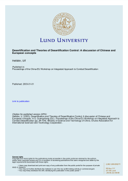 Desertification and Theories of Desertification