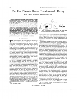The fast discrete Radon transform. I. Theory - Image