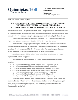 Quinnipiac University Poll