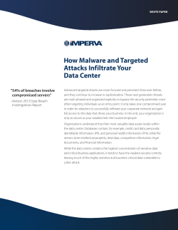 How Malware and Targeted Attacks Infiltrate Your Data Center
