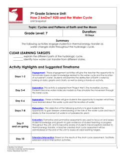 How2KnOw - 7.ES.1a - Columbus City Schools
