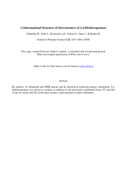 Conformational Structure of Stereoisomers of 2,4