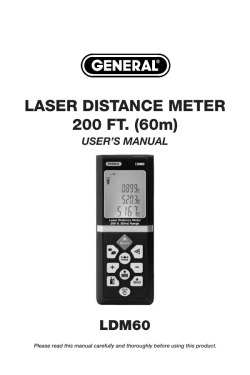 LASER DISTANCE METER 200 FT.