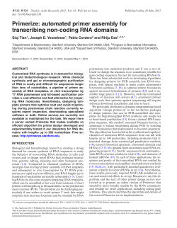 Primerize: automated primer assembly for transcribing non