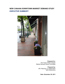 Market Demand Study - Town of New Canaan