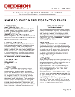 910pm polished marble/granite cleaner