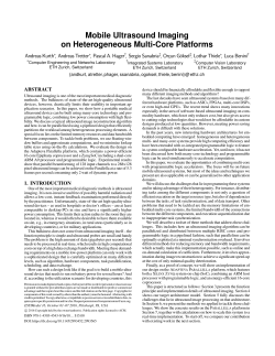 Mobile Ultrasound Imaging on Heterogeneous Multi-Core