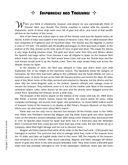 Section 1: Shipwrecks and Treasures