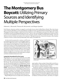 The Montgomery Bus Boycott - National Council for the Social Studies