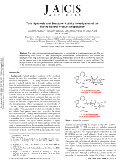 Total Synthesis and Structure&minus;Activity Investigation of the Marine