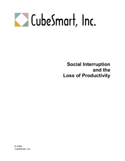 Social Interruption and the Loss of Productivity