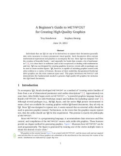 A Beginner`s Guide to MetaPost for Creating