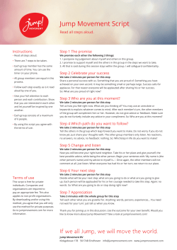 Jump Movement Script