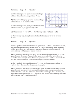 The 6 -intercept of the graph represents the height of the rock that